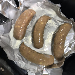 烤芝士香肠的做法步骤：3