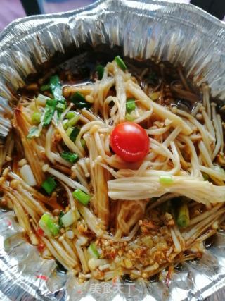 烤金针菇的做法步骤：4