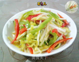 双椒炒韭黄的做法
