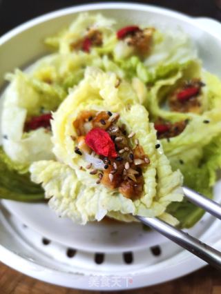 蒜蓉蒸白菜花的做法步骤：10