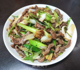 大葱炒羊肉的做法步骤：9