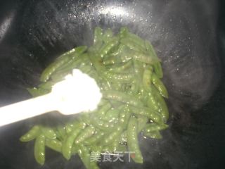 清炒豌豆荚的做法步骤：6
