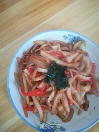 素炒恰马古的做法步骤：5