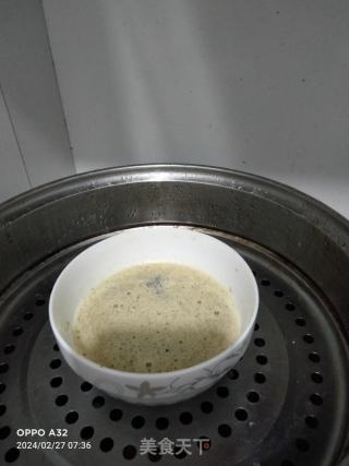 核桃仁木耳蒸鸡蛋的做法步骤：5