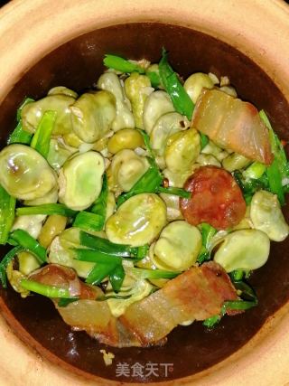 腊肉蚕豆米的做法步骤：5