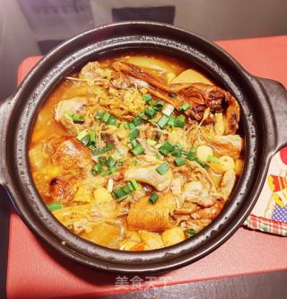 萝卜鸭架菌汤的做法