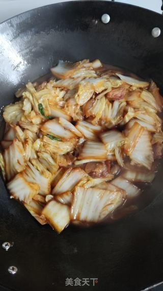 大白菜烧五花肉的做法步骤：7