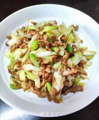 大葱炒肉丝的做法步骤：9