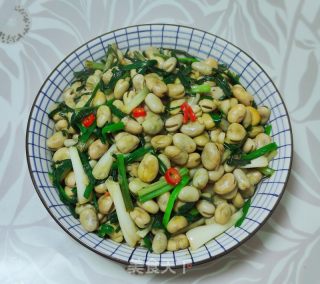 藠头炒蚕豆的做法步骤：9