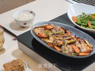 大葱烤鸡腿肉的做法步骤：8