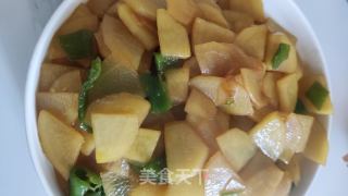青椒抄土豆片的做法步骤：6