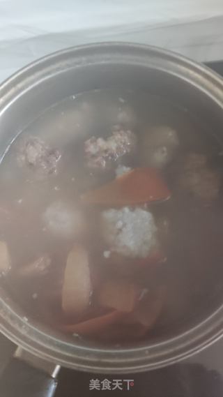 西红柿肉圆汤的做法步骤：4