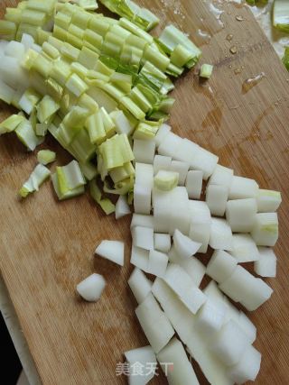 青笋菜饭的做法步骤：2