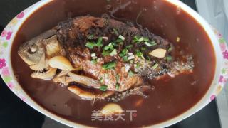 红烧鲫鱼的做法步骤：6