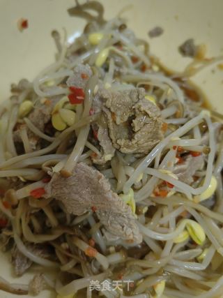 金针菇拌牛肉的做法