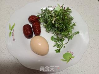 茵陈大枣荷包蛋汤的做法步骤：1