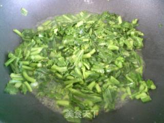 鸡蛋糙米饭炒油菜蕻的做法步骤：6
