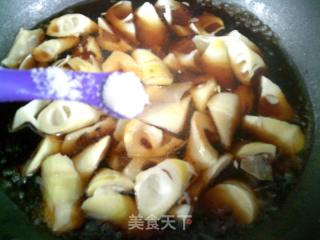 鲜虾烧雷笋的做法步骤：7