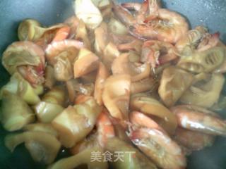 鲜虾烧雷笋的做法步骤：10