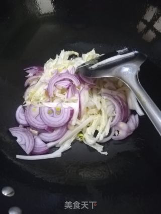 杂蔬菜炒凉皮的做法步骤：7