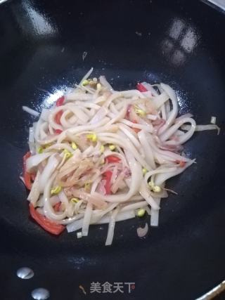 杂蔬菜炒凉皮的做法步骤：9