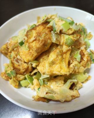 大葱炒鸡蛋的做法