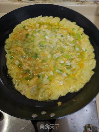 大葱炒鸡蛋的做法步骤：7