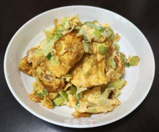 大葱炒鸡蛋的做法步骤：8