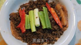 芽菜咸烧白的做法步骤：14