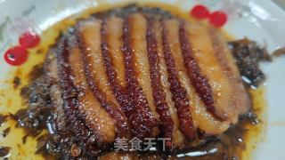 芽菜咸烧白的做法步骤：15