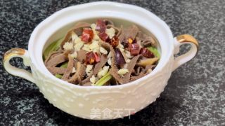贡菜毛肚的做法步骤：10