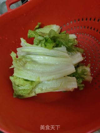 生菜滑肉汤的做法步骤：3