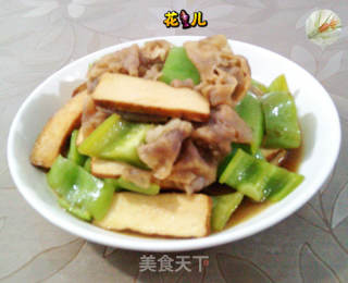 香干青椒炒肥牛片的做法