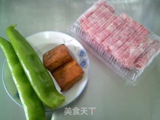 香干青椒炒肥牛片的做法步骤：1