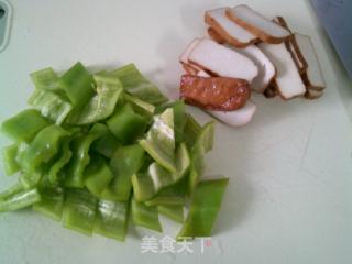 香干青椒炒肥牛片的做法步骤：2