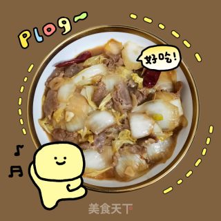 白菜炒肉片的做法