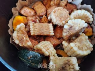 鸡胸肉烤蔬菜水果的做法步骤：5