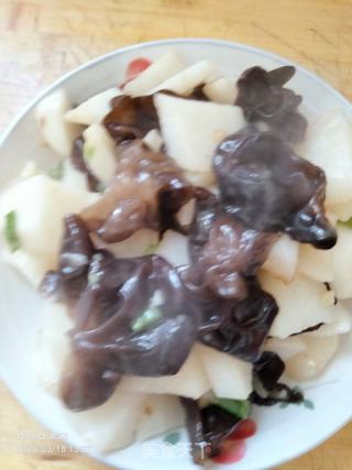 木耳炒山药的做法步骤：8