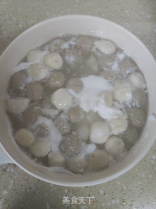 艾叶鸡蛋丸子汤的做法步骤：5