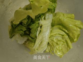 生菜滑肉汤的做法步骤：2