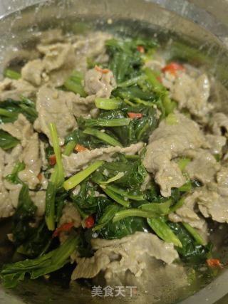 菠菜拌牛肉的做法步骤：12