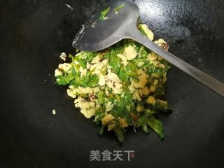 金雀花炒蛋的做法步骤：4