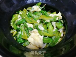 金雀花炒蛋的做法步骤：7