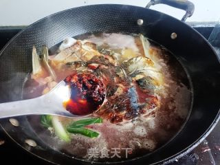 红汤老豆腐炖鲢鱼头的做法步骤：9