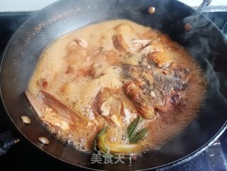 红汤老豆腐炖鲢鱼头的做法步骤：10