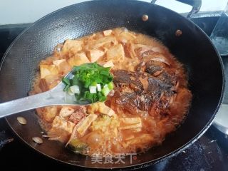 红汤老豆腐炖鲢鱼头的做法步骤：14