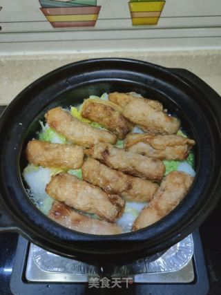 腐卷炖白菜的做法步骤：7
