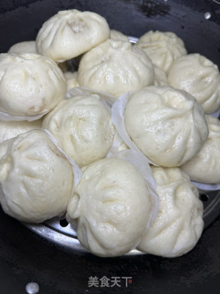 香菇干贝肉包的做法步骤：21