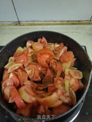 番茄蘑菇炖牛肉的做法步骤：4