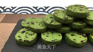 抹茶蔓越莓饼干，清新怡人、色彩诱人的小点心。的做法